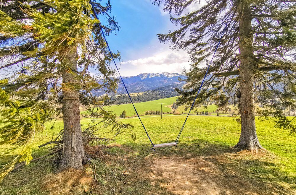 Columpio con vistas a los Roháče, Zuberec